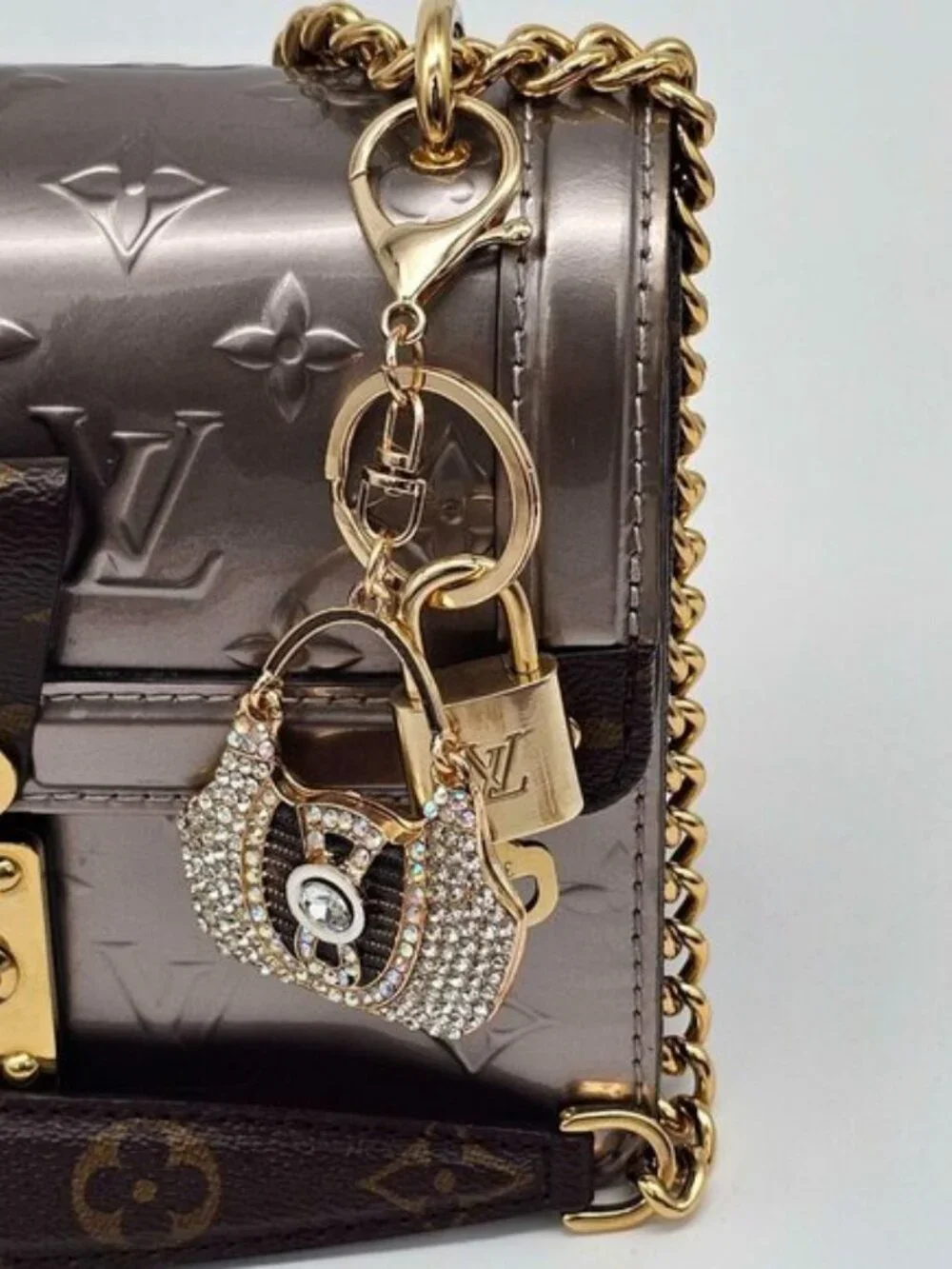 Authentic Louis Vuitton Gold Lock & Key ✨ Bag Charm Unbranded Bag Keychain